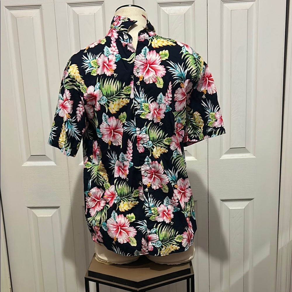 Floral Hawaiian Shirt - Black
